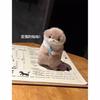 Cute Little Otter Holding Fish Plush Doll Pendant Doll Gift Cute Graduation Gift