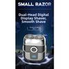 Double Head Mini Electric Shaver Magnetic Floating Men's Beard Trimmer  Travel Use