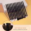 Кисть для тональной основы, рассыпчатая кисть для пудры, кисть для теней для век, 24 шт., профессиональная высококачественная черная мягкая кисть для макияжа, инструмент для макияжа, набор кистей для макияжа
