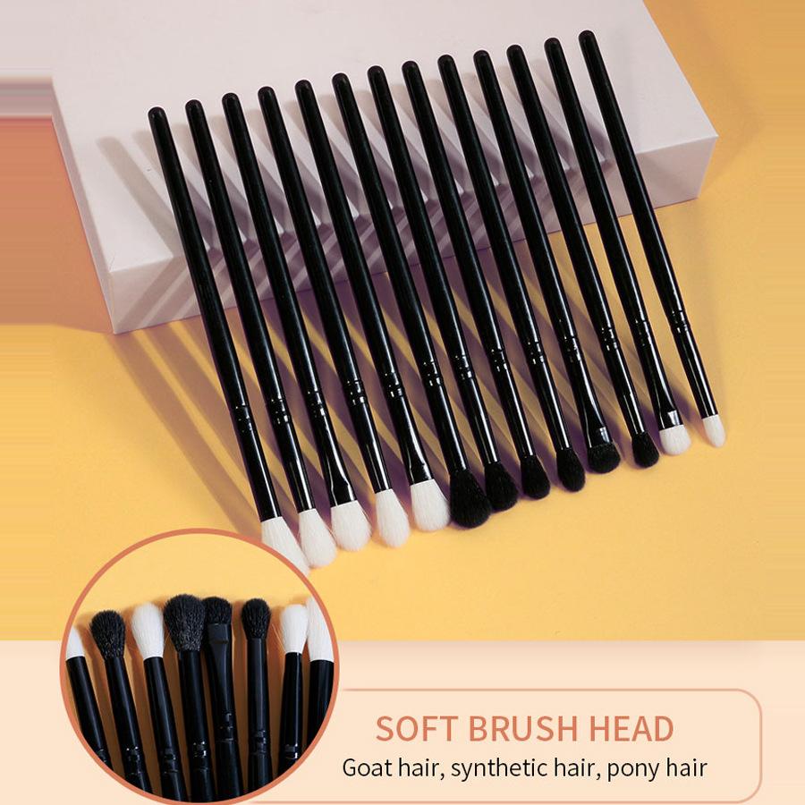 Кисть для тональной основы, рассыпчатая кисть для пудры, кисть для теней для век, 24 шт., профессиональная высококачественная черная мягкая кисть для макияжа, инструмент для макияжа, набор кистей для макияжа