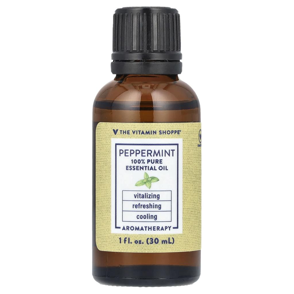 the Vitamin Shoppe 100% Pure Essential Oil, Peppermint, 1 Fl Oz (30 Ml)