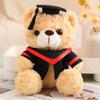 New Graduation Season Animal Plush Doll Wear Bachelor Coat Graduation Certificate Bear Capybara Plush Toy for Students Gift