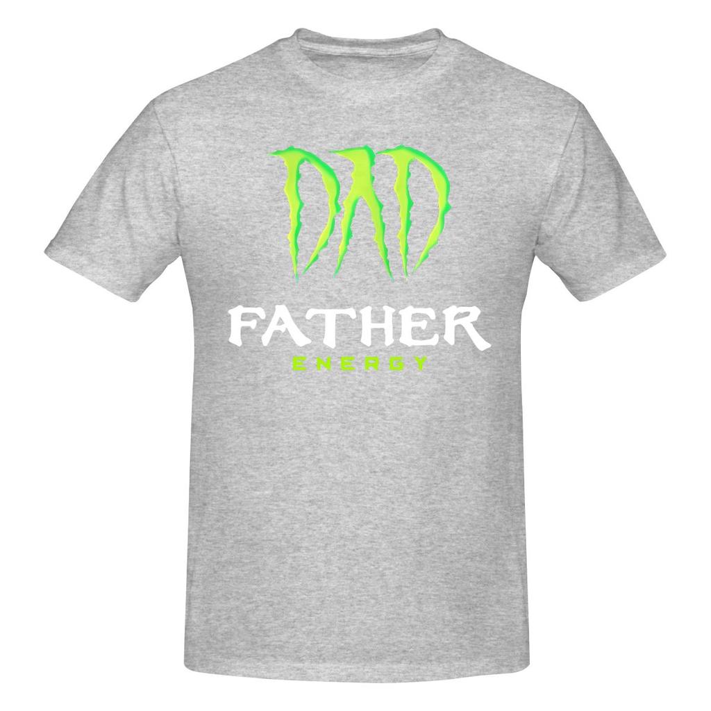 Father Energy Monster Happy Slightly Wide T-shirt Casual Youthful Feeling Breathable And Skin-Friendly Tees