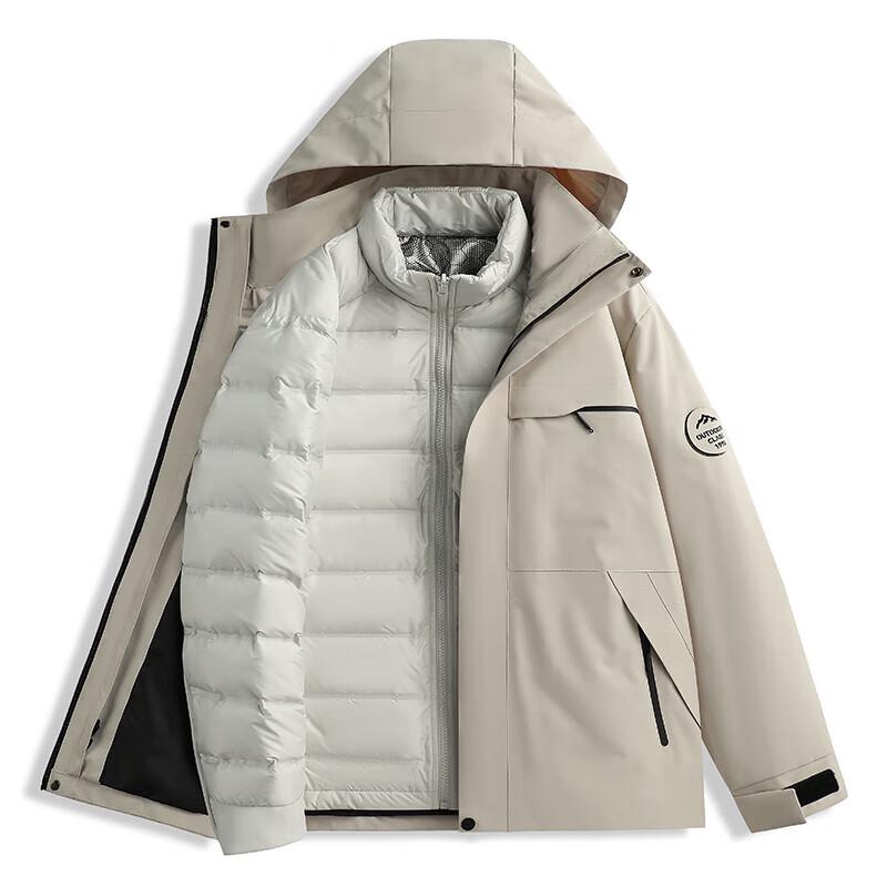 Унисекс штормовая куртка EILEI 3-в-1 с пуховым лайнером E2669