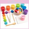 Color Classification Matching Cups Toy For Kids Early Learning Development And