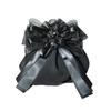 Lace Decorated Hair Accessories Bowknot Flower Decor Mesh Bag Hair Clip Easy To Wear Hair Styling Tool