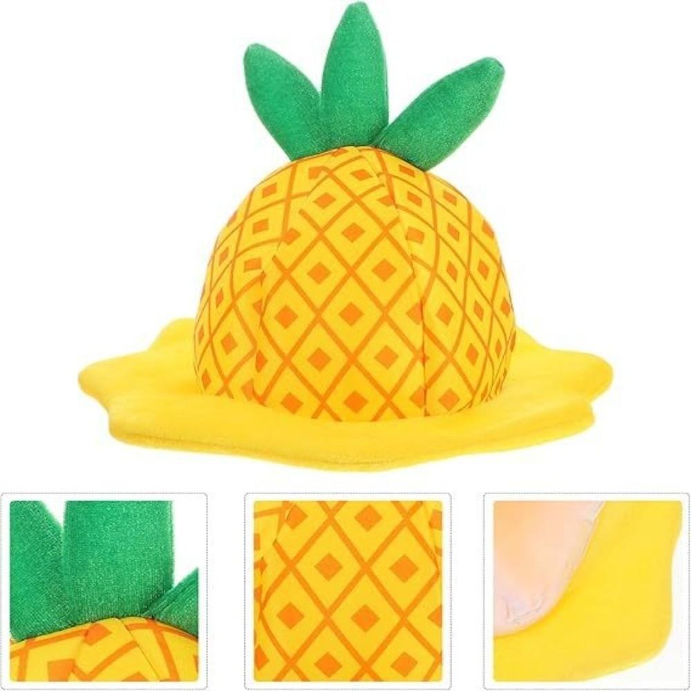 Funny Pineapple Hat Comfortable Cosplay Headwear Novelty Party Headpiece Halloween Costume