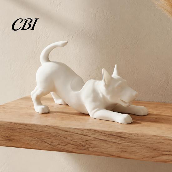Kawaii Puppy Figurine Pen Rack Cute Dog Holder, 3D Printed Pencil Stand, Small Practical Aesthetic Desktop Decorations Stretching Desk Organizer