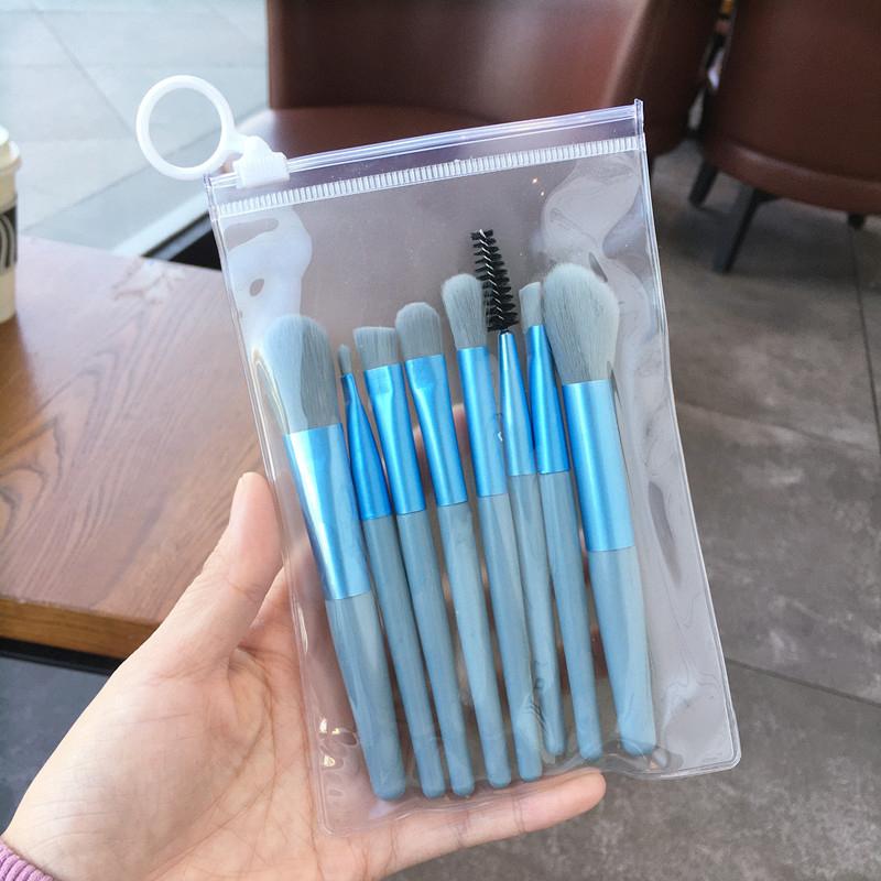 8 шт. набор кистей для макияжа, мини-кисть для румян, теней для век, профессиональные аппликаторы для рассыпчатой ​​пудры, кисти для макияжа, инструменты