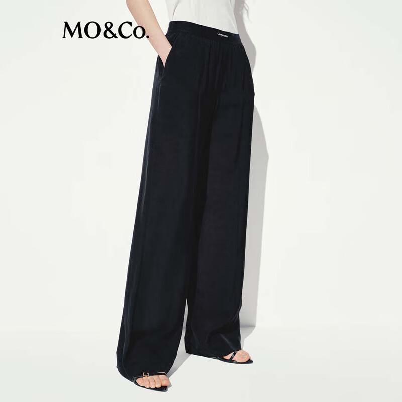 MO&Co. Women's High-Waist Wide-Leg Pants MBE2PAT011