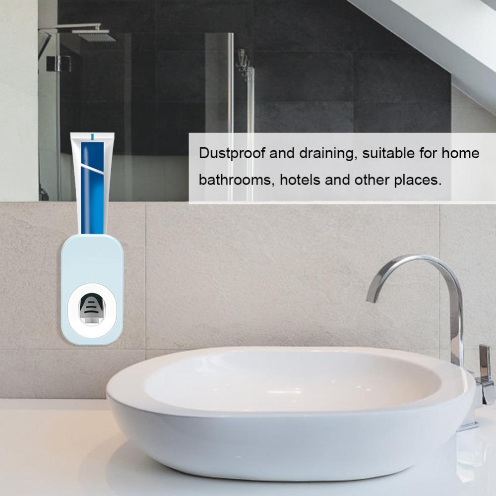 Punch-Free Toothpaste Dispenser Wall Mounted Wall Mounted Tool Toothpaste Squeezer Daily Use