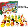 18/24Pcs Children Advent Calendar Cute Safe Environmentally Yellow Duck Bath Toys Christmas