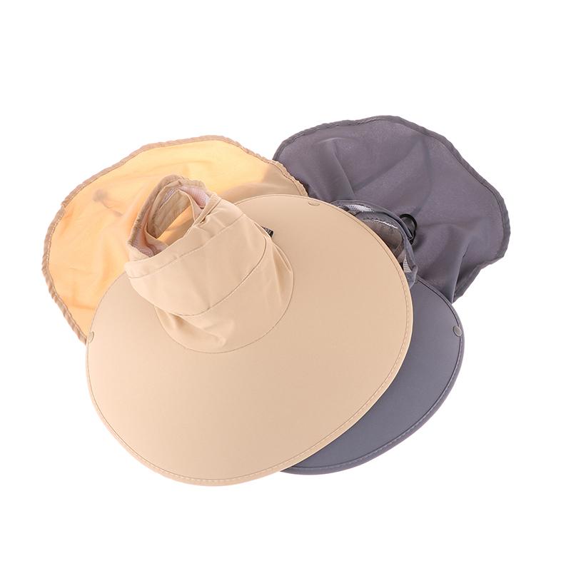 Солнцезащитная шляпа с большими полями, летняя, закрывающая все лицо, пустая шляпа-цилиндр, для велоспорта, скалолазания, солнцезащитная шляпа