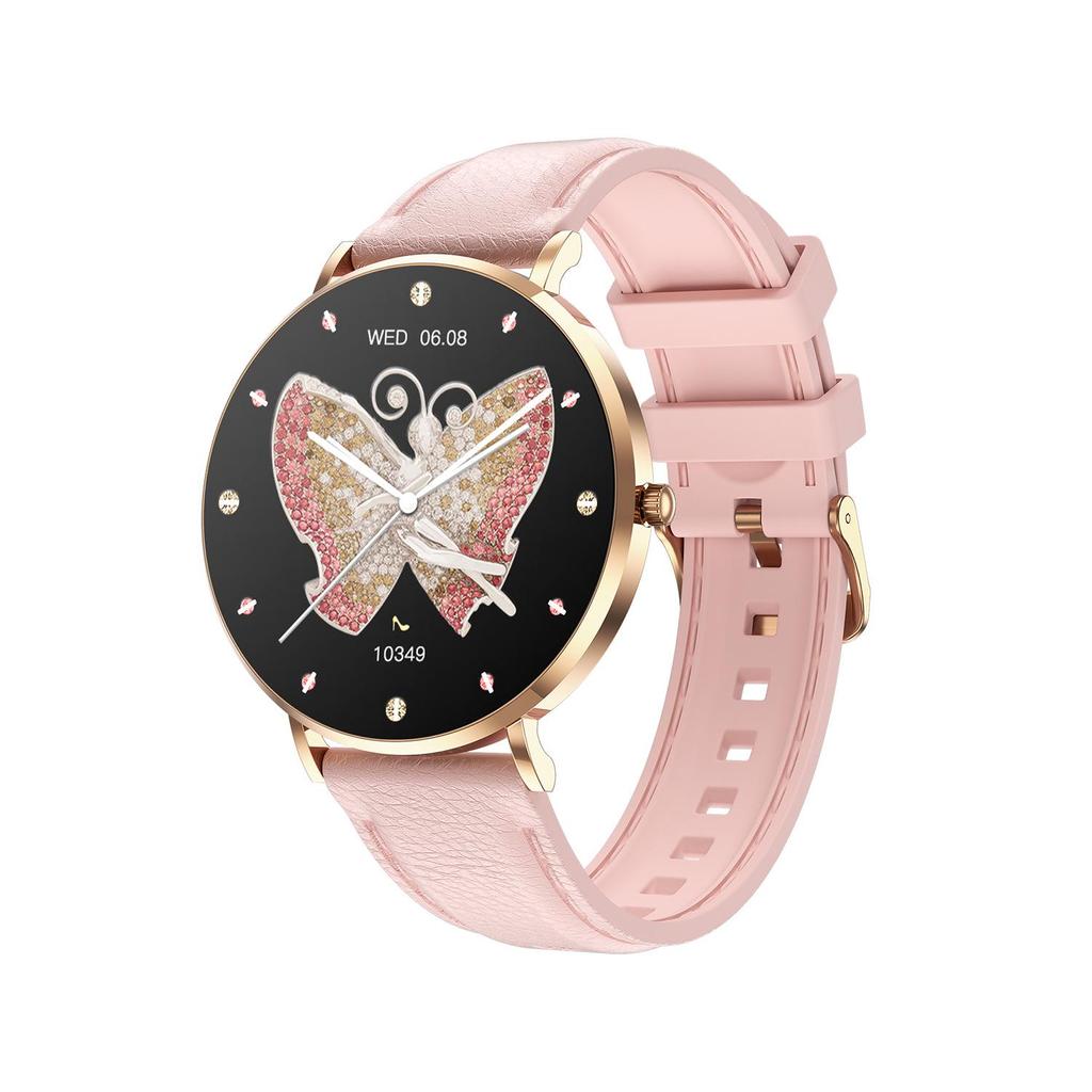 T8 Pro Ультратонкие умные часы: 1,36” AMOLED, Всегда включенный дисплей, Bluetooth-звонки, Монитор сердечного ритма и артериального давления для женщин