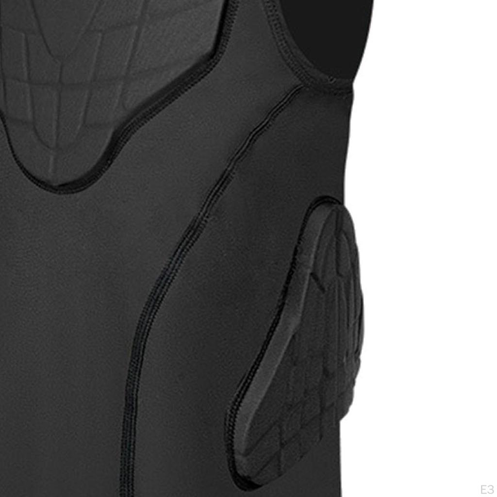 Костюм для ребер для американского футбола, Снаряжение, Одежда, Нагрудник, Компрессионная футболка для регби, Детский, Мягкий