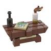 Игрушки из строительных блоков MOC Серия средневековой настольной мебели Модель Креативное украшение Игрушки для самостоятельной сборки Праздничные подарки для всех