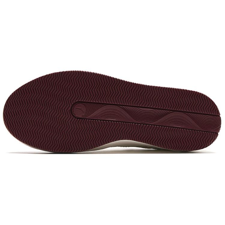 Anta Slip Resistant Abrasion Resistant Low top Skateboard Shoes Women's White Red 922428007-1