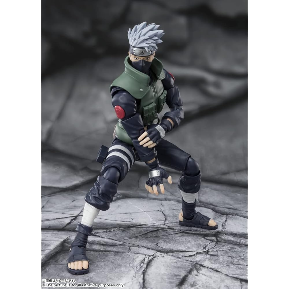 НАРОДЫ ТАМАШИИ SH. Фигурка Наруто Какаши Герой Figuarts 160 мм ABS ПВХ Раскрашенная Сочлененная Коллекционная
