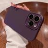 Простой приятный на ощупь матовый чехол с полной защитой объектива для iPhone 16 15 14 13 12 11 Pro Max Plus, жесткий ПК, противоударный