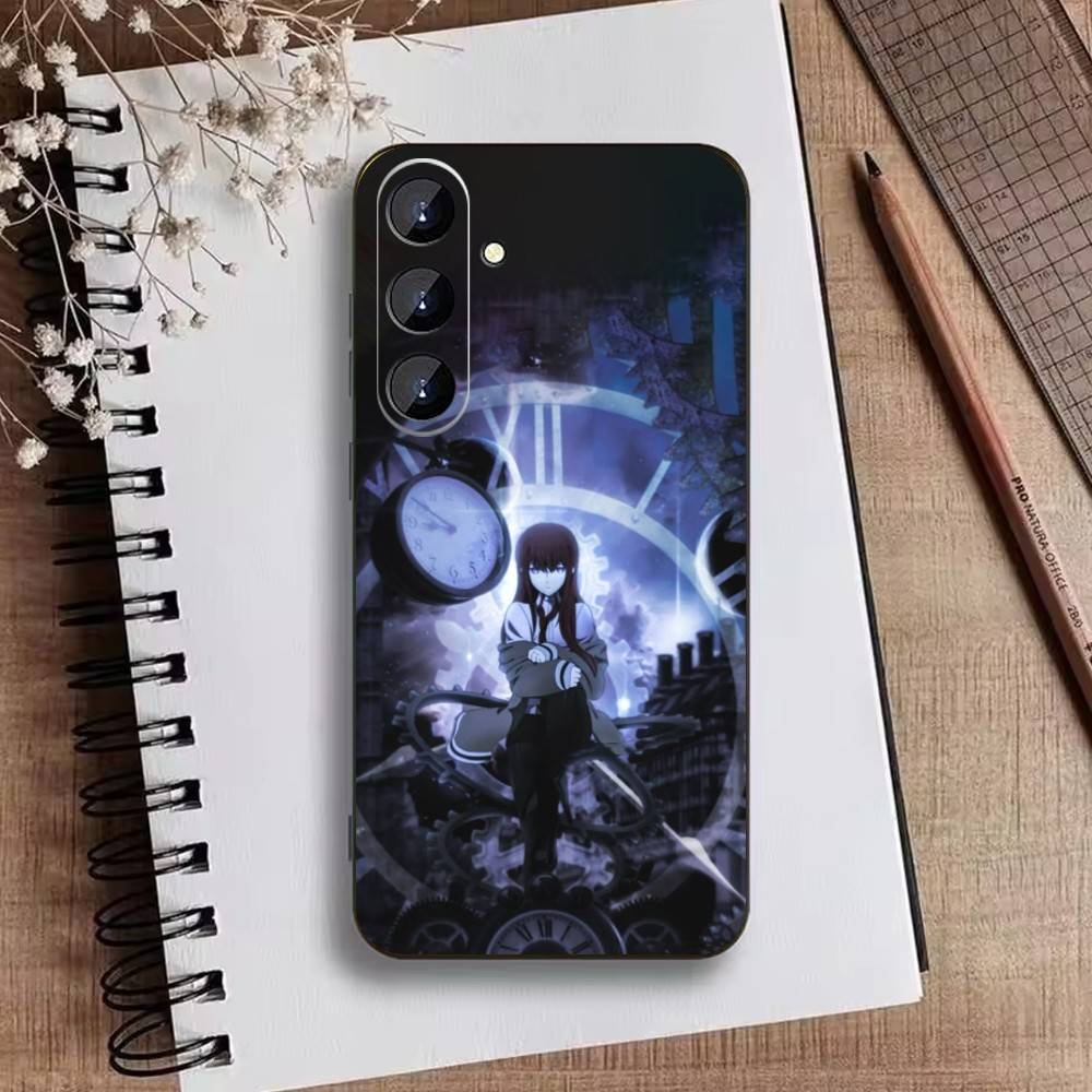 Чехол для телефона STEINS GATE F-Rintaro O-Okabe для Samsung Galaxy A73,21,22,32,71,53,52,51,80,5G Мягкий черный чехол