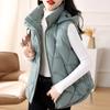 Plus Size Autumn Warm Vests for Women  New Fashion Loose Women's Winter Coat Hooded Korean Style Cotton Padded Sleeveless Parka