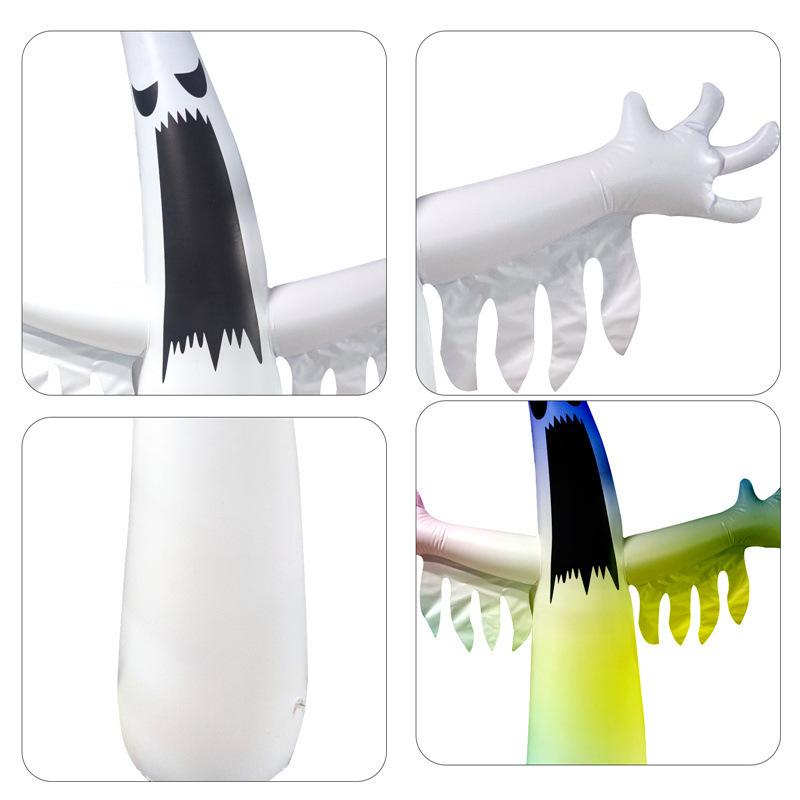 Новое украшение на Хэллоуин из ПВХ, надувное украшение для двора с привидениями, наружный световой реквизит