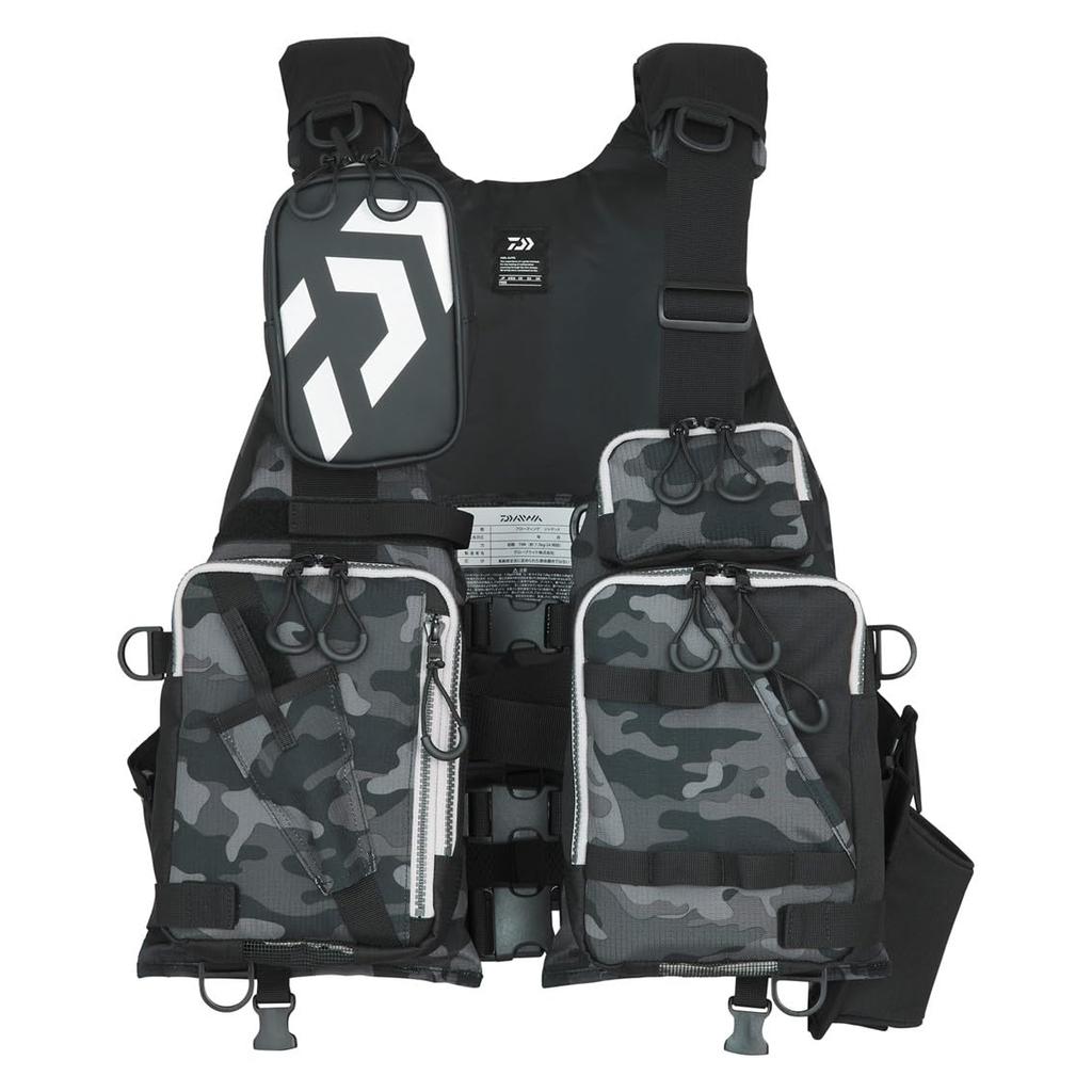 Daiwa Float Game Black Free Size DF-6224 Vest, Camo,