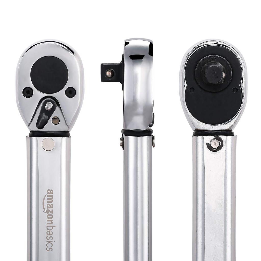 Amazon Basics Динамометрический ключ с трещоткой, 1 см, 20,4-108,5 Н·м, Прибл.