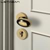 Golden Zinc Alloy Bedroom Door Lock Bathroom Lock Magnetic Suction Mute Room Door Handle Indoor Door Lock Split Door Handle Lock