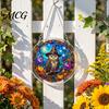 Acrylic Halloween Puzzle Suncatcher, 7.87 Inch Sun Catcher Window Cute Decorations Hanging Ornament, Ideal for Gifting and Home Decor Ornament