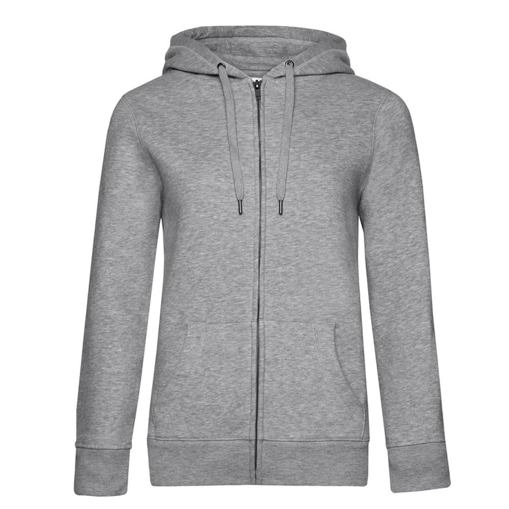 B&C Unisex Adult Queen Heather Zipped Hoodie