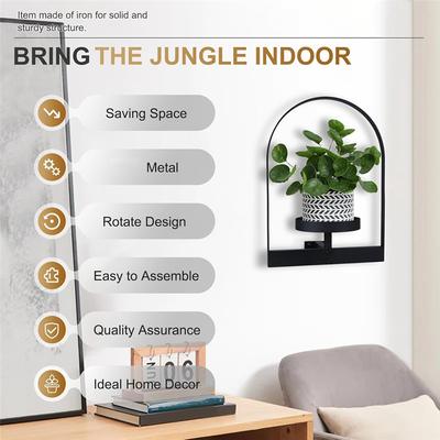 ABNO-2 шт. Настенный держатель для растений, Настенная кашпо, Полка для растений на окно, Рамка для фотографий, Металлический держатель для растений Легкость современного стиля