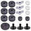 18 PCS Drums Felt Set Cymbal Sleeve Drum Stand Felt Washers Durable Replacement
