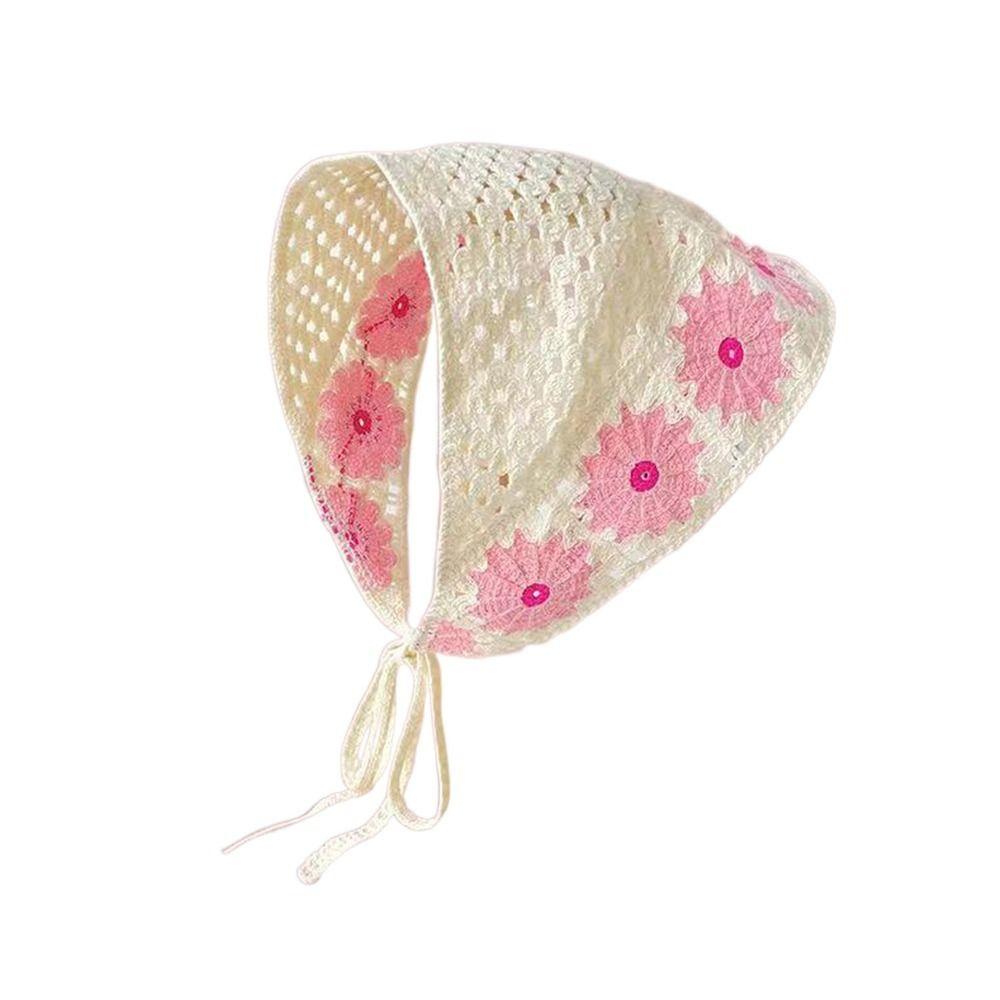 Hand-Crocheted Headbands Japanese Retro Headwear Fashion Headscarf Women
