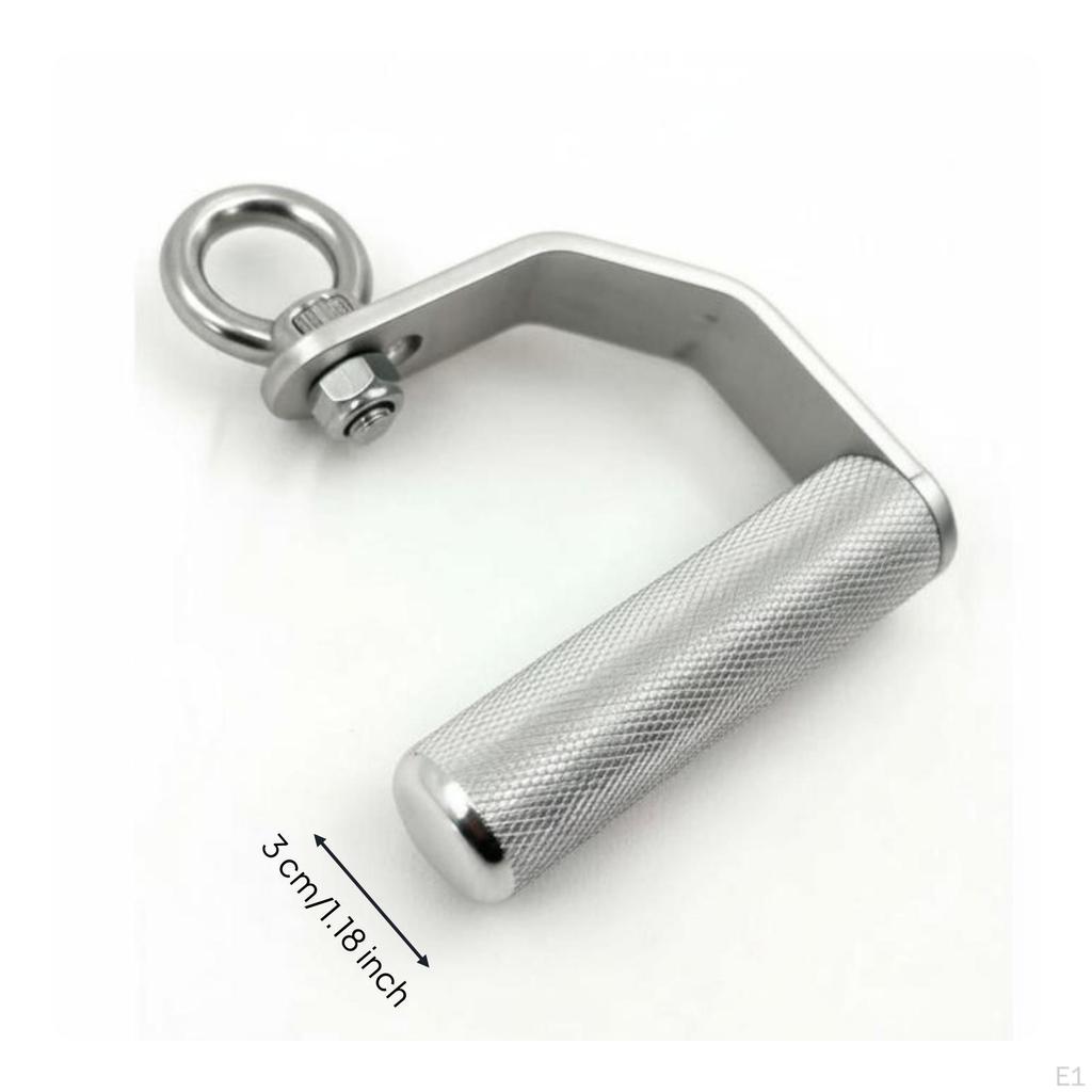 Lat Pull down Handle D Attachment Heavy Duty Fixed Grip for Cable Machine, Strength