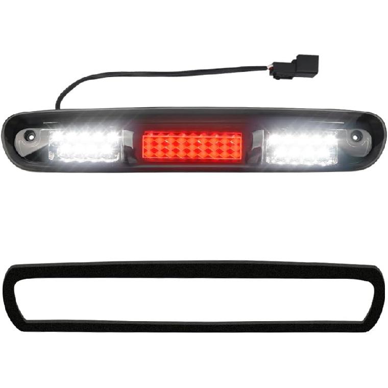 LED 3rd Third Brake Light Smoked Lens with Seal Gasket For 2007-2013 Chevy Silverado GMC Sierra 1500 2500 3500 2500HD 3500HD High Mount Stop Lamp