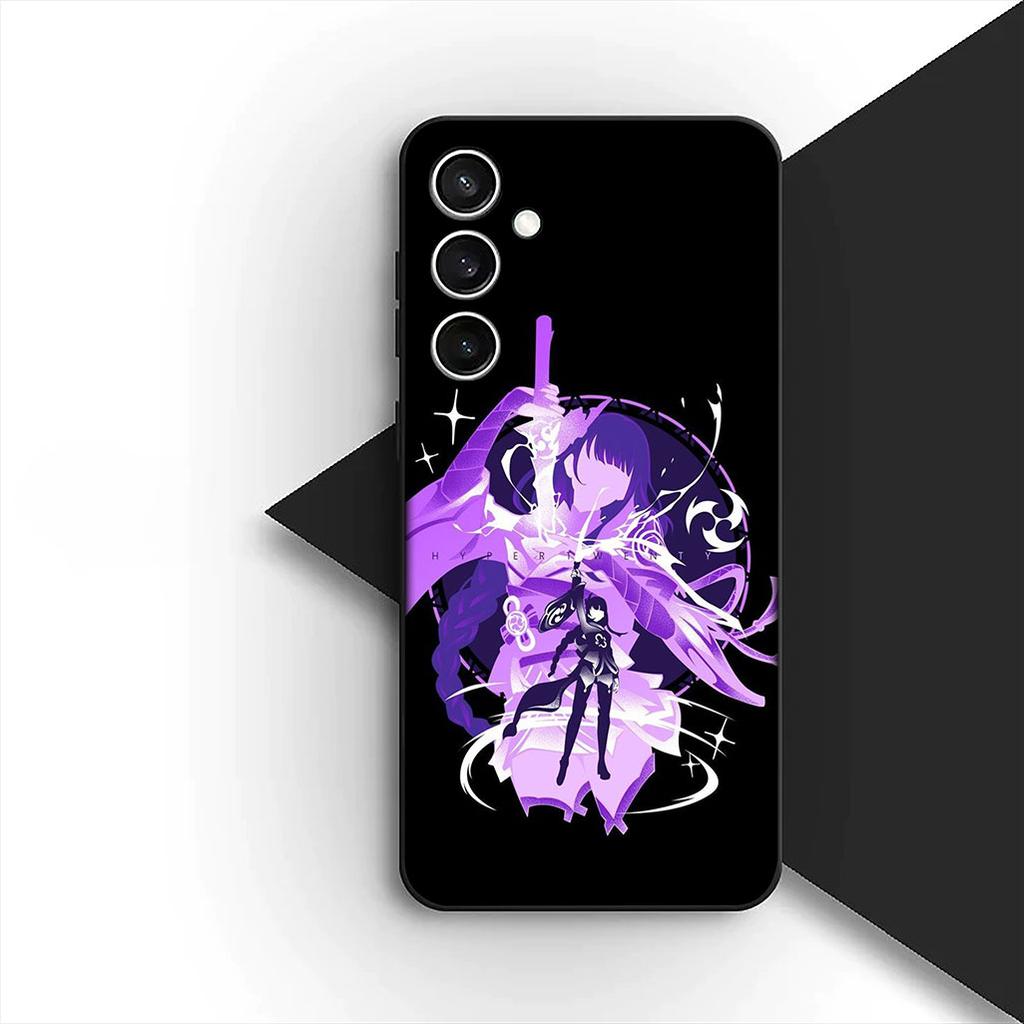 for Motorola Moto G55 G45 G75 G85 G35 Edge 50 30 Fusion 40 NEO Ultra Pro Phone Cover Soft Case Genshin Baal Raiden Shogun Impact