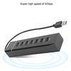 Blue LED Indicator USB 3.0 Hub DC 5V USB Data Hub Durable SuperSpeed Adapter  Laptop