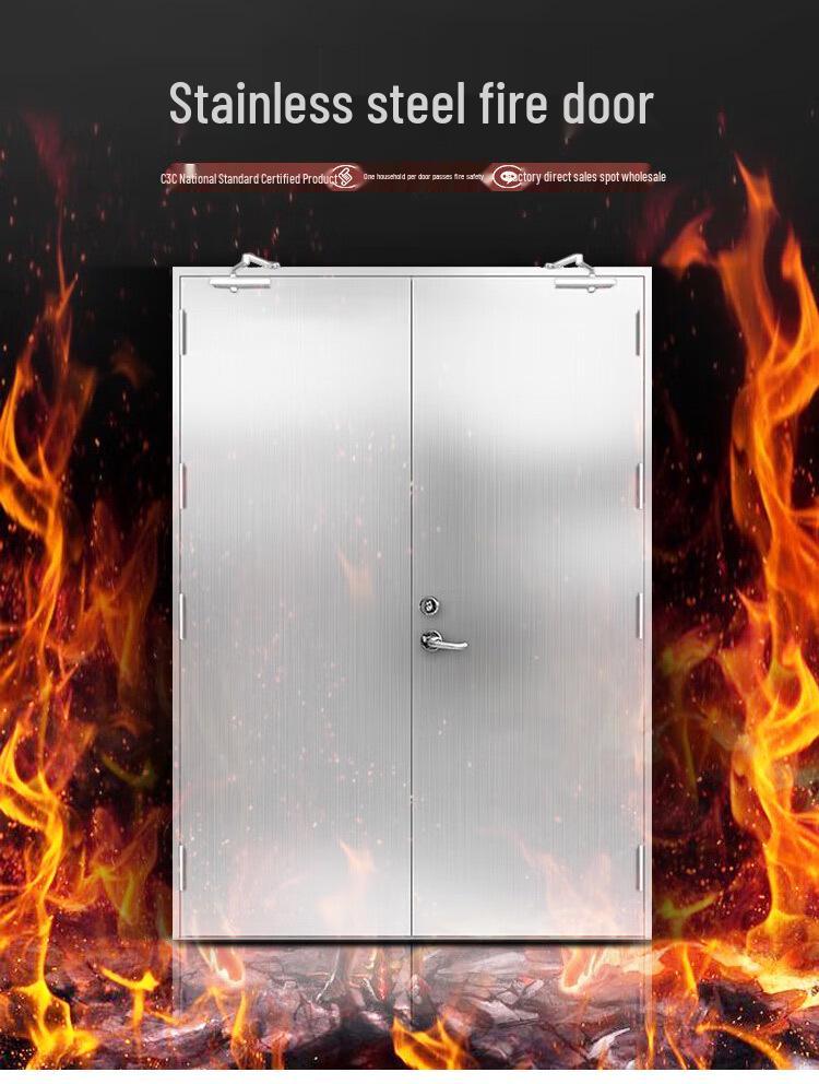 Guangzhou 304 Stainless Steel Class A/B Fireproof Escape Door