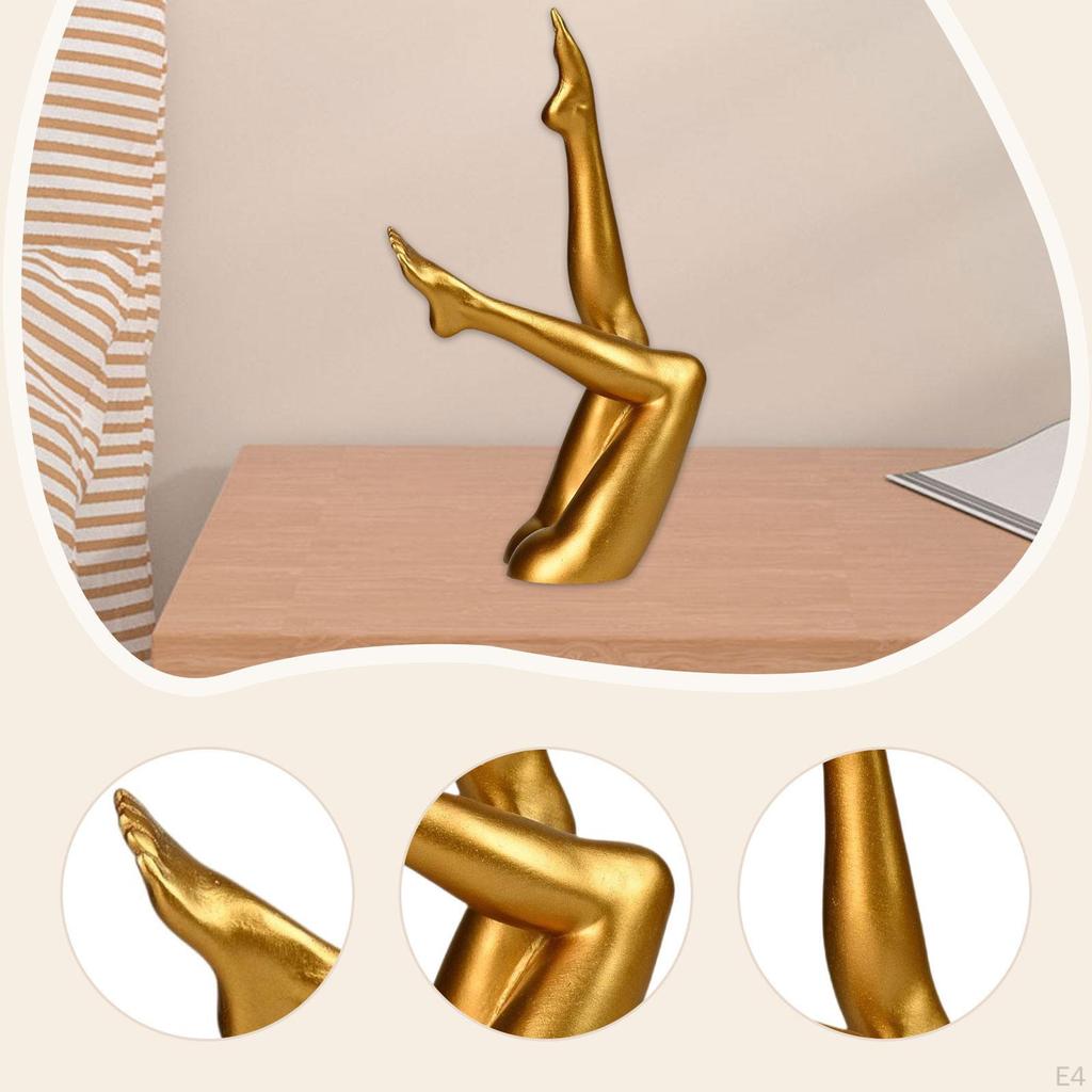 Female Legs Sculpture Desktop Ornament Decor Display Unique Craft Figurine Office Statue for