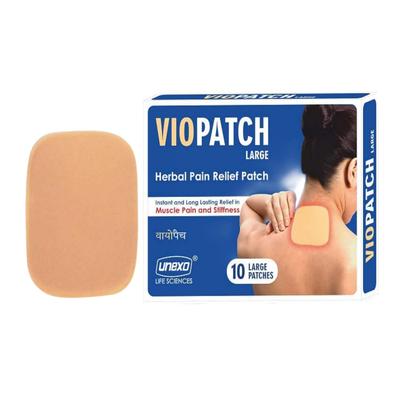 Пластыри для снятия боли и скованности в мышцах (10 шт), Herbal Pain Relief Patch from Muscle Pain and Stiffness (Large, 10 pcs), Viopatch