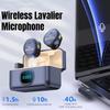 2.4G Беспроводной петличный микрофон для прямой трансляции, интервью, портативный, мини-шумоподавление, аудио-видео запись, прямой эфир на телефон