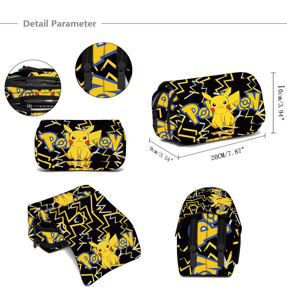 Набор детских рюкзаков Pokemon Pikachu из ткани Оксфорд для школы и повседневного использования