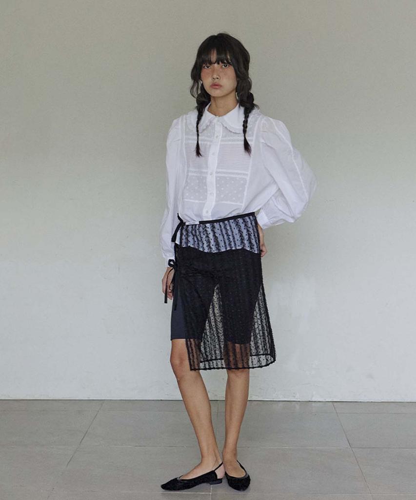 Hocus Pocus Lace Layered Skirt / Black