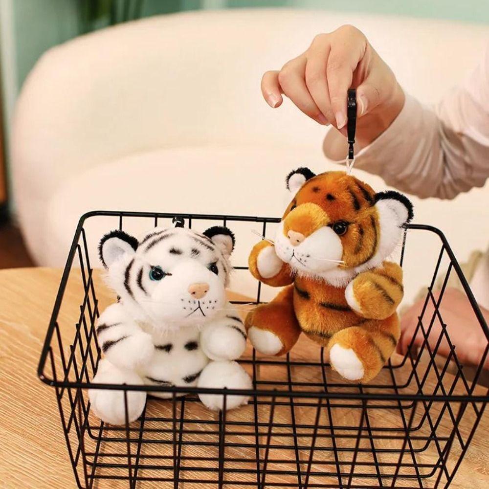 Stuffed Keychain Tiger Plush Keychain Paw Holder Tiger Plush Toy Keyrings Accessories