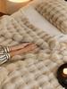 French Light Luxury Imitation Rabbit Fur Thickened Warm Cover Blanket Milk Velvet Tuscany Blanket