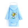Cartoon New Style Raincoat for Primary School Students, Boys and Girls, with Large Transparent Brim and Backpack Space, Suitable for Kindergarten
