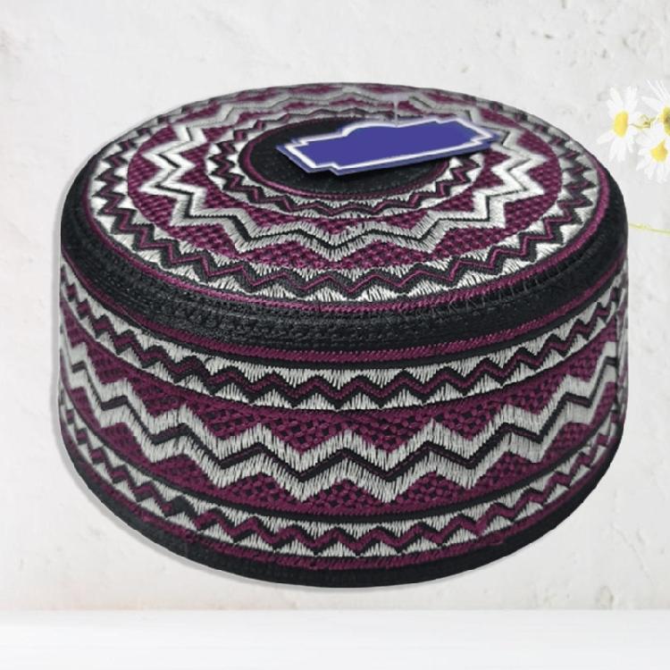 Тюрбаны для мужчин Дышащая хлопковая шляпа куфи Круглая арабская шляпа Исламская шапочка-тюбетейка