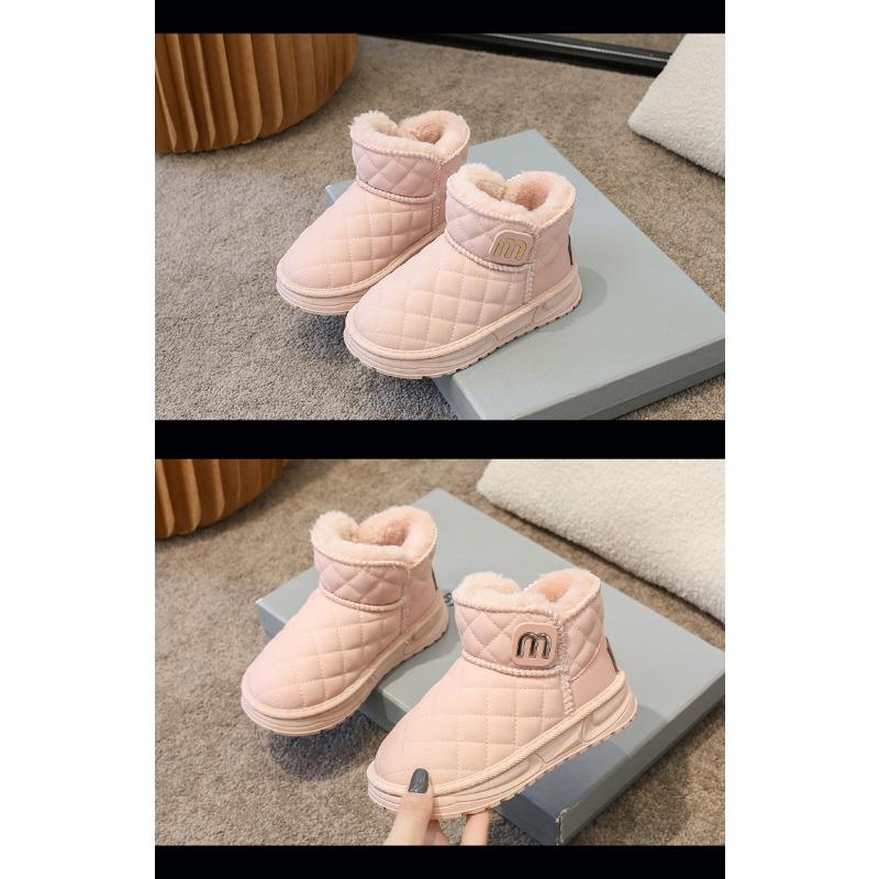 Korean Version of Fashion Children's Snow Boots Winter New Short Boots Piled Thickened Cotton Boots Snow Cotton