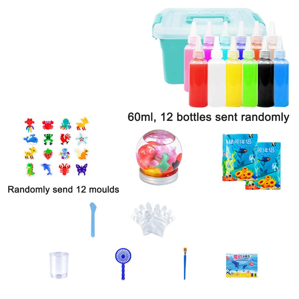 DIY Fairy Magic Water Elf Ocean Mold Companion For Kids 3D Handmade Kits Aqua Fairy Gel Toy Set Handicraft Educational Toys Gift